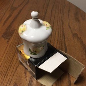 Vintage Small  Porcelain Trinket Box